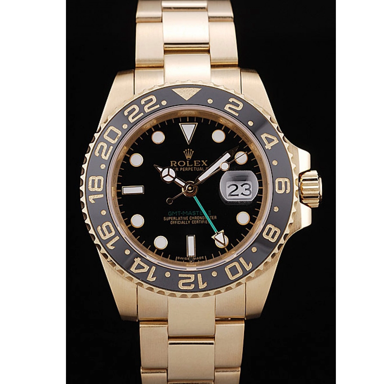 Aaa replica watch Black II Rolex GMT Bezel 98228 Master Black Ceramic Dial 0627